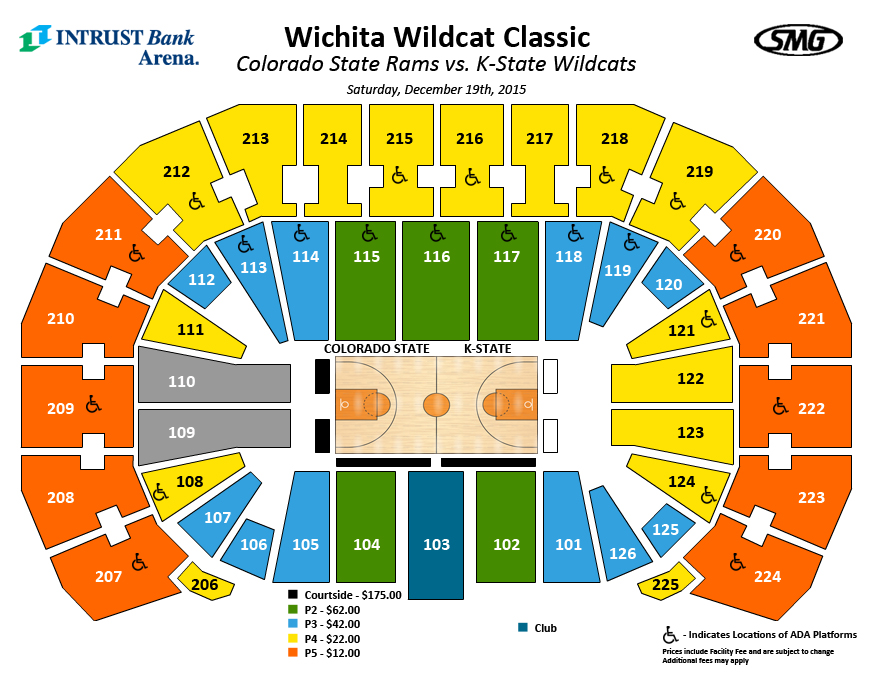 Seating Charts Events & Tickets INTRUST Bank Arena